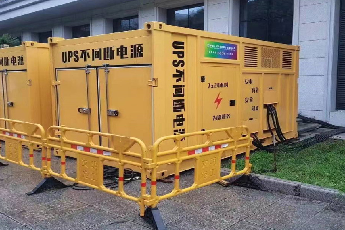 西昌发电机租赁施工现场